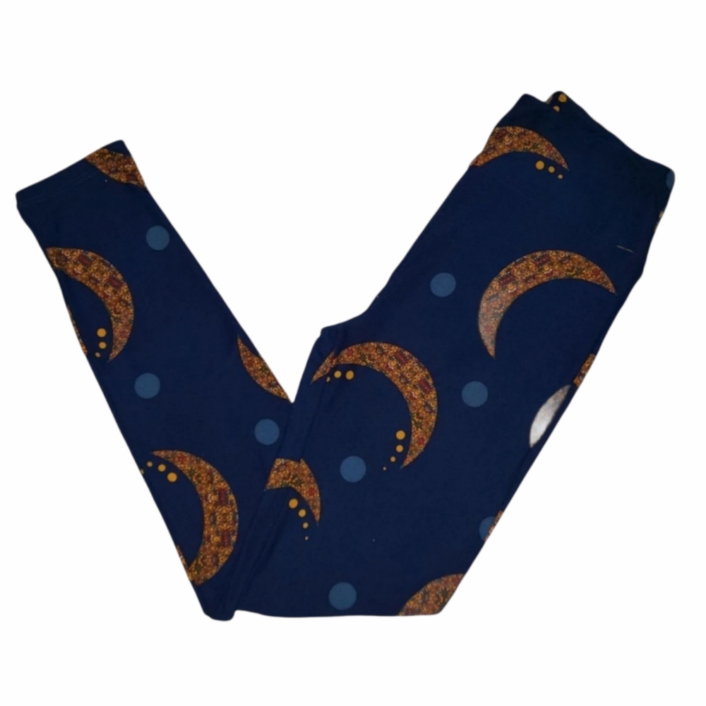 🚫SOLD🚫 New LuLaRoe OS Leggings Crescent Moons HTF - Picture 1 of 2
